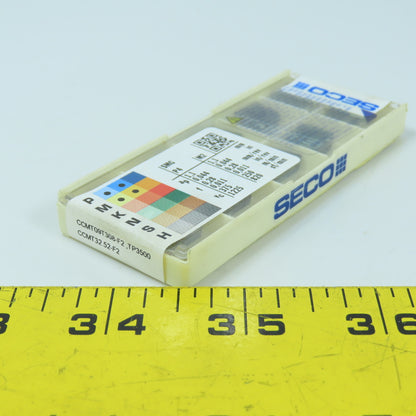 Seco CCMT09T308-F2 TP3500 Indexable Carbide Rhombic Inserts 0.375" Diam Box/10