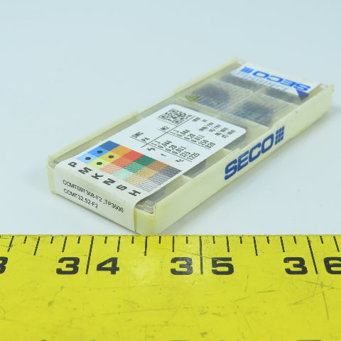 Seco CCMT09T308-F2 TP3500 Indexable Carbide Rhombic Inserts 0.375" Diam Box/10