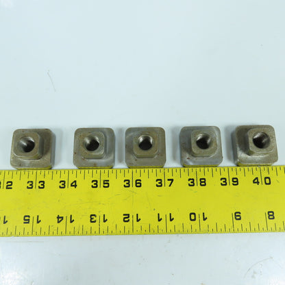 12mm-1.75 T-Slot Holding Nut 1-1/4" Square Head Lot Of 10