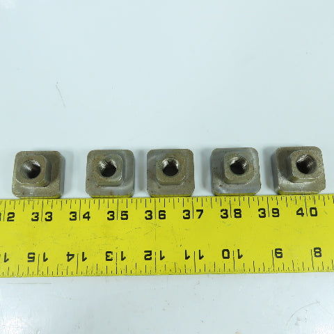 12mm-1.75 T-Slot Holding Nut 1-1/4" Square Head Lot Of 10