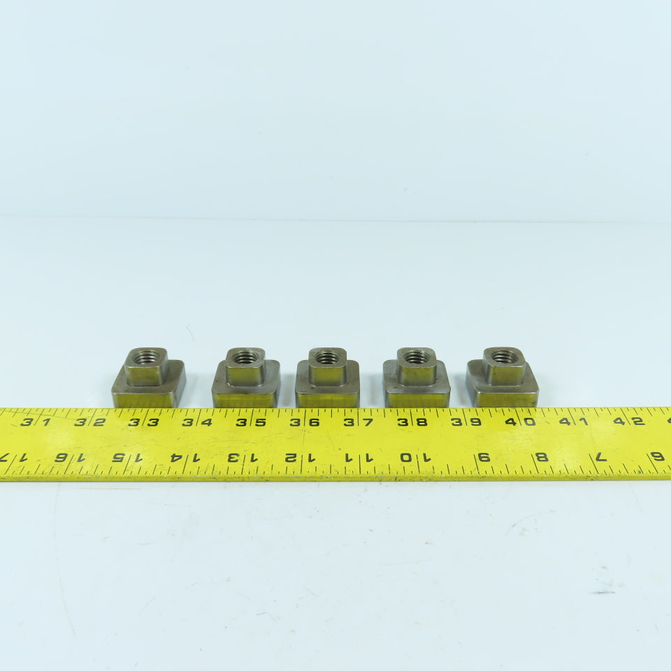12mm-1.75 T-Slot Holding Nut 1-1/4" Square Head Lot Of 10