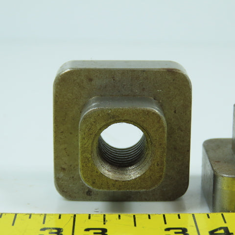 12mm-1.75 T-Slot Holding Nut 1-1/4" Square Head Lot Of 10
