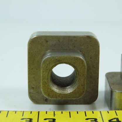 12mm-1.75 T-Slot Holding Nut 1-1/4" Square Head Lot Of 10