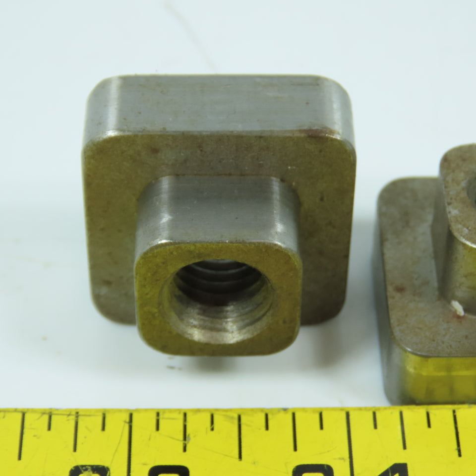 12mm-1.75 T-Slot Holding Nut 1-1/4" Square Head Lot Of 10