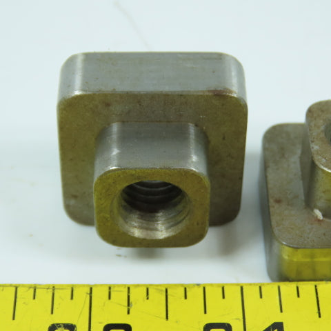 12mm-1.75 T-Slot Holding Nut 1-1/4" Square Head Lot Of 10