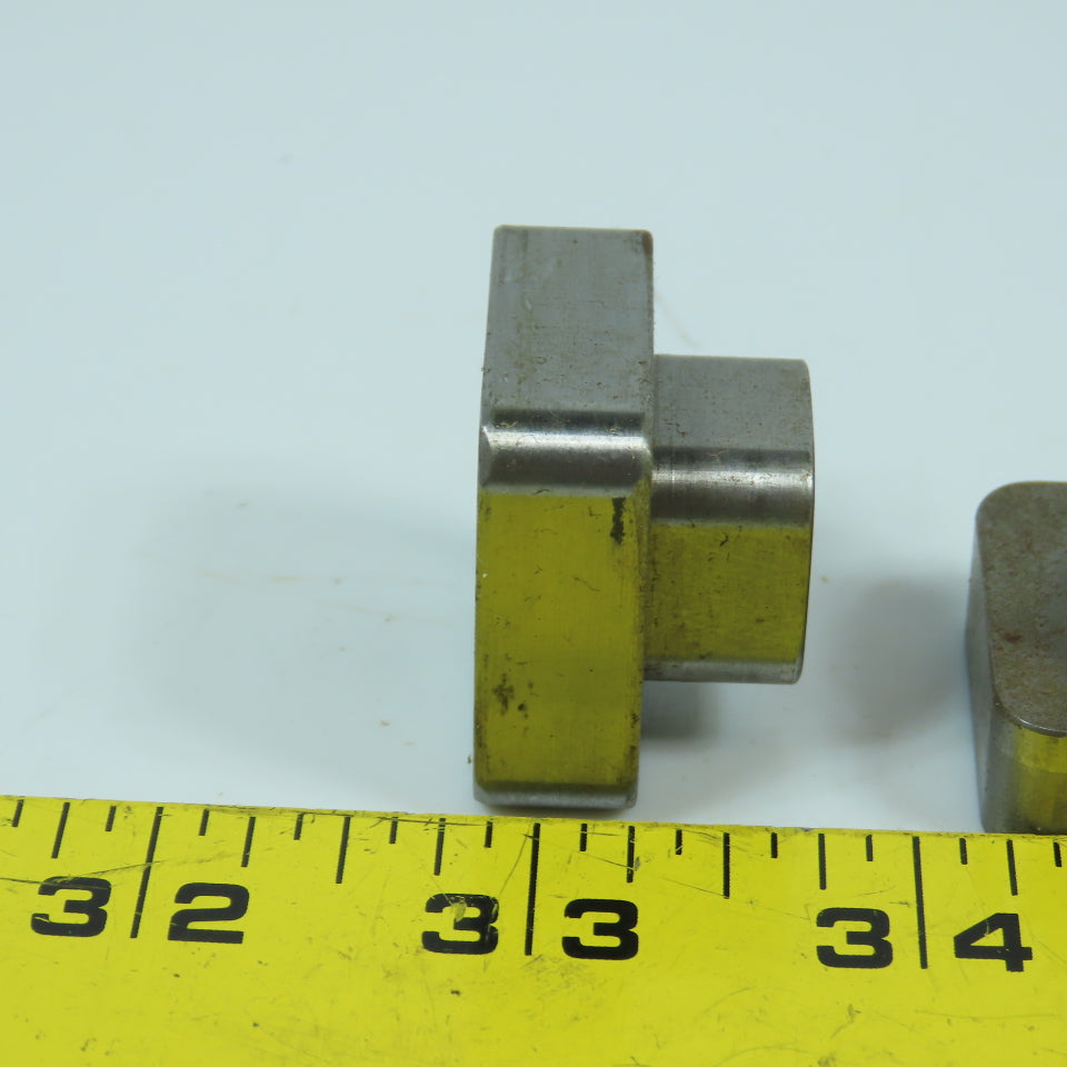 12mm-1.75 T-Slot Holding Nut 1-1/4" Square Head Lot Of 10