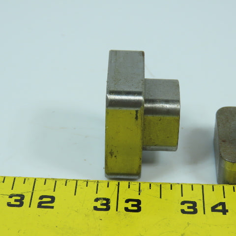 12mm-1.75 T-Slot Holding Nut 1-1/4" Square Head Lot Of 10