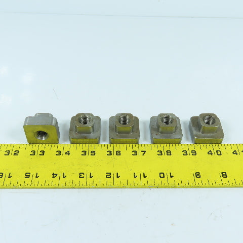 12mm-1.75 T-Slot Holding Nut 1-1/4" Square Head Lot Of 10