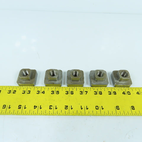 12mm-1.75 T-Slot Holding Nut 1-1/4" Square Head Lot Of 10