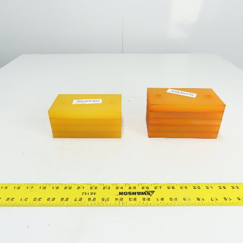 180mm x 100mm x 20mm Thick Urethane Block Pad Lot Of 9