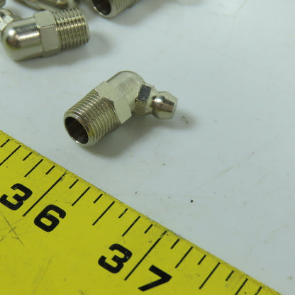 1/8" 45° Grease Nipple Zerk Elbow Quick Connect Lot Of 18