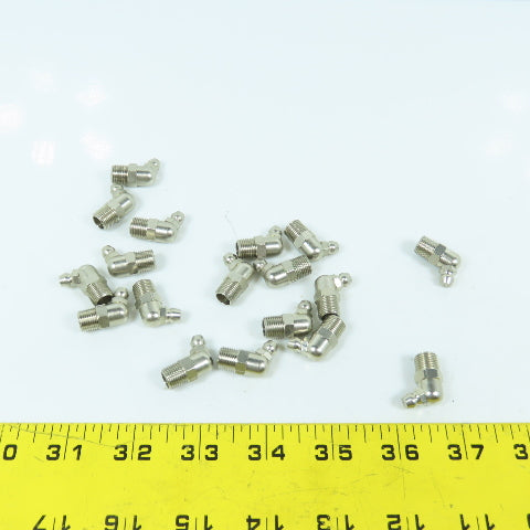 1/8" 45° Grease Nipple Zerk Elbow Quick Connect Lot Of 18
