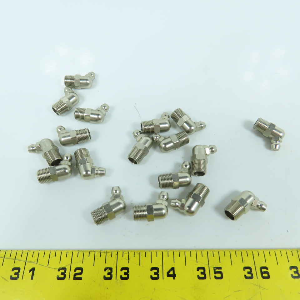 1/8" 45° Grease Nipple Zerk Elbow Quick Connect Lot Of 18
