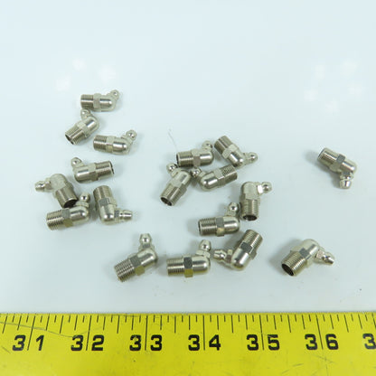 1/8" 45° Grease Nipple Zerk Elbow Quick Connect Lot Of 18