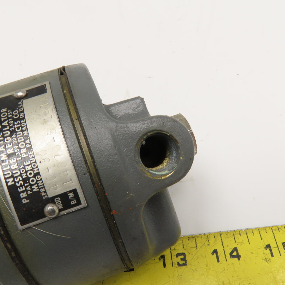 Moore Products 40-30 Nullmatic 1/4" NPT Compressed Air Regulator