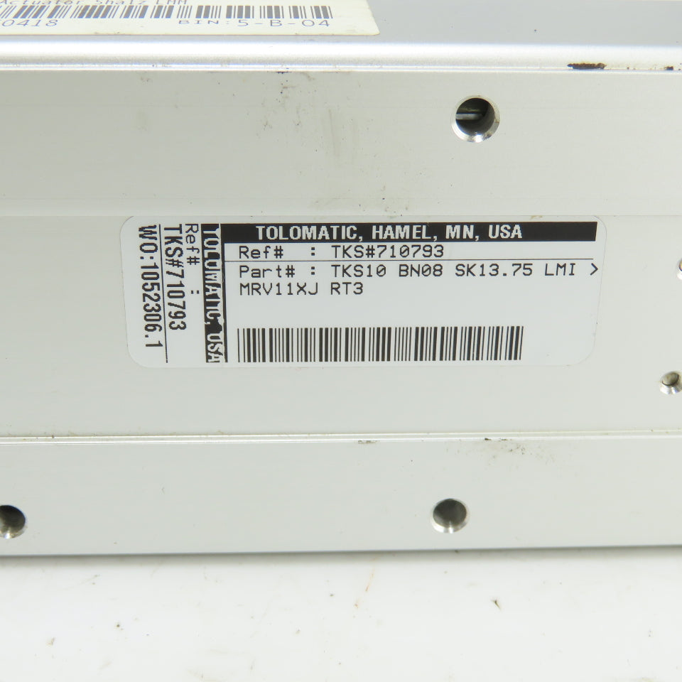 Tolomatic TKS#710793 TKS10 BN08 SK13.75 Ball Screw Linear Actuator 13-3/4"Stroke