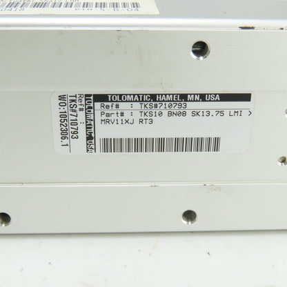 Tolomatic TKS#710793 TKS10 BN08 SK13.75 Ball Screw Linear Actuator 13-3/4"Stroke