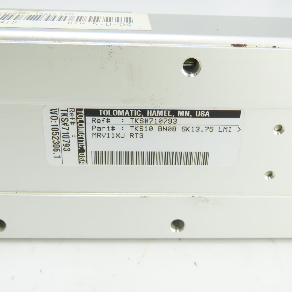 Tolomatic TKS#710793 TKS10 BN08 SK13.75 Ball Screw Linear Actuator 13-3/4"Stroke