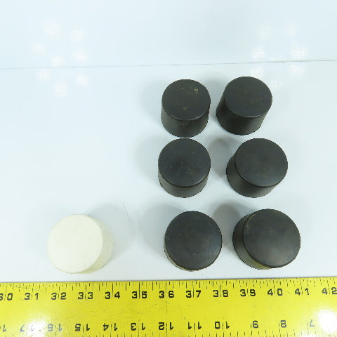 Vaughan Rubber Mallet 2" Replacement Head Tip (6 Black) (1 White) Lot Of 7