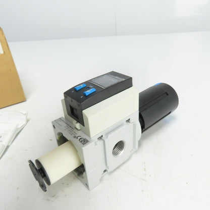 Festo MS6-LFR-1/2-D7-E-U-V-AD1-AS-Z Pneumatic Filter Regulator 1/2" NPT NEW