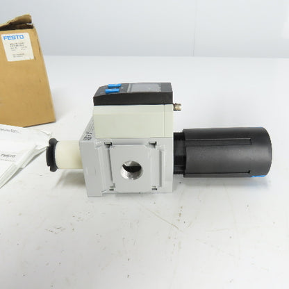Festo MS6-LFR-1/2-D7-E-U-V-AD1-AS-Z Pneumatic Filter Regulator 1/2" NPT NEW