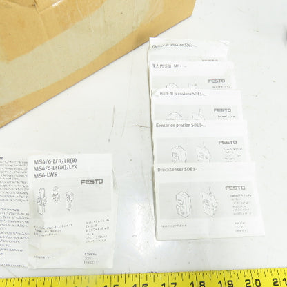 Festo MS6-LFR-1/2-D7-E-U-V-AD1-AS-Z Pneumatic Filter Regulator 1/2" NPT NEW
