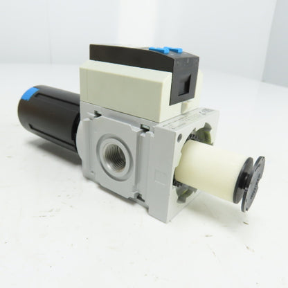Festo MS6-LFR-1/2-D7-E-U-V-AD1-AS-Z Pneumatic Filter Regulator 1/2" NPT NEW