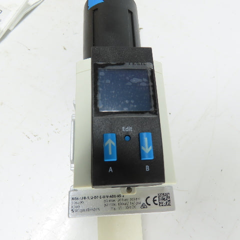 Festo MS6-LFR-1/2-D7-E-U-V-AD1-AS-Z Pneumatic Filter Regulator 1/2" NPT NEW