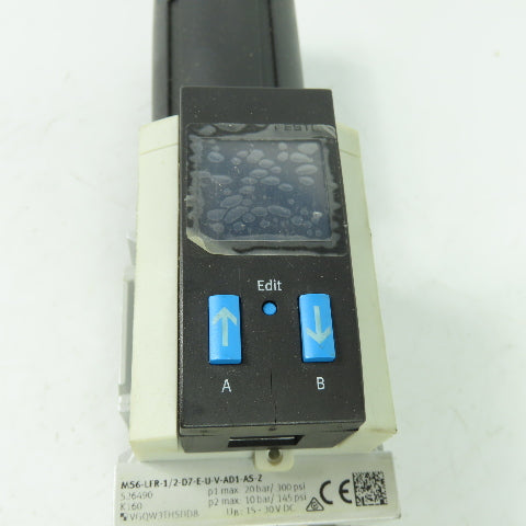Festo <-- MS6-LFR-1/2-D7-E-U-V-AD1-AS-Z Pneumatic Filter Regulator 1/2" NPT NEW