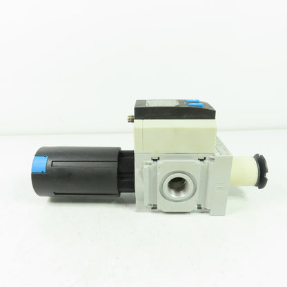 Festo <-- MS6-LFR-1/2-D7-E-U-V-AD1-AS-Z Pneumatic Filter Regulator 1/2" NPT NEW