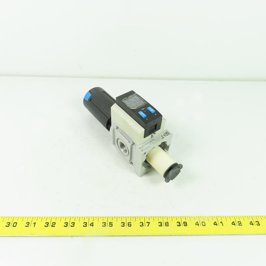 Festo <-- MS6-LFR-1/2-D7-E-U-V-AD1-AS-Z Pneumatic Filter Regulator 1/2" NPT NEW