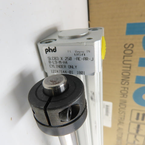 PHD SLC83 X 250 -AE-AR-J 8-L9-M Pneumatic Slide And Cylinder 250mm Stroke NEW