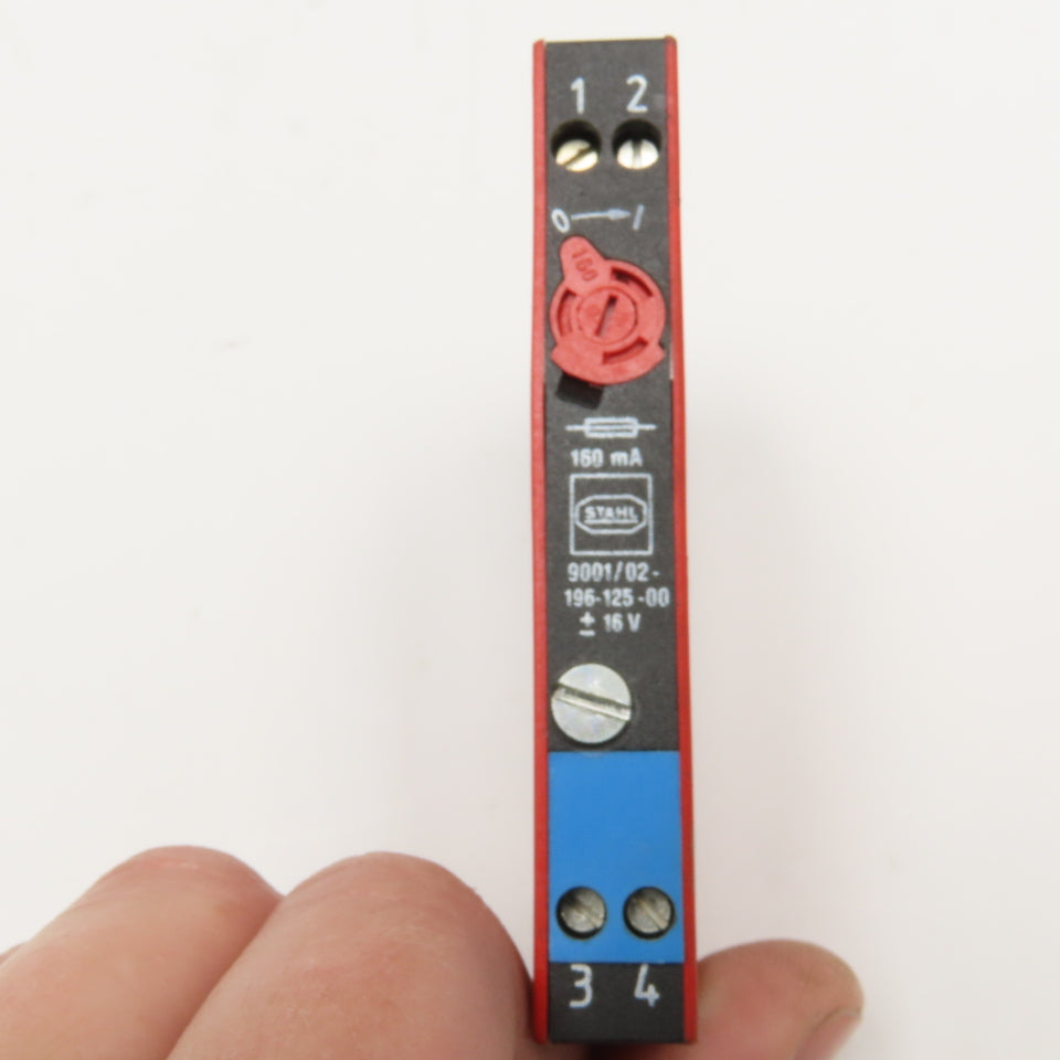 Stahl 9001/02-196-125-00 Single Channel Safety Barrier Relay ± 16V