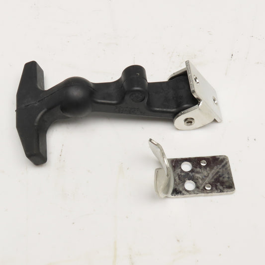 1XPA7A 3/8" Ball Rubber Tension Door Lid Draw Latch 4-5/16" OAL