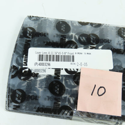 Miller 216326 4-11/16" X 5-5/8" Clear Polycarbonate Front Cover Lens Pack Of 10