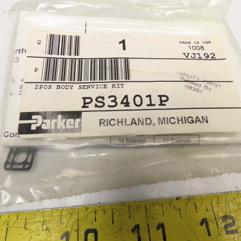 Parker PS3401P 2 Position Body Valve Service Kit