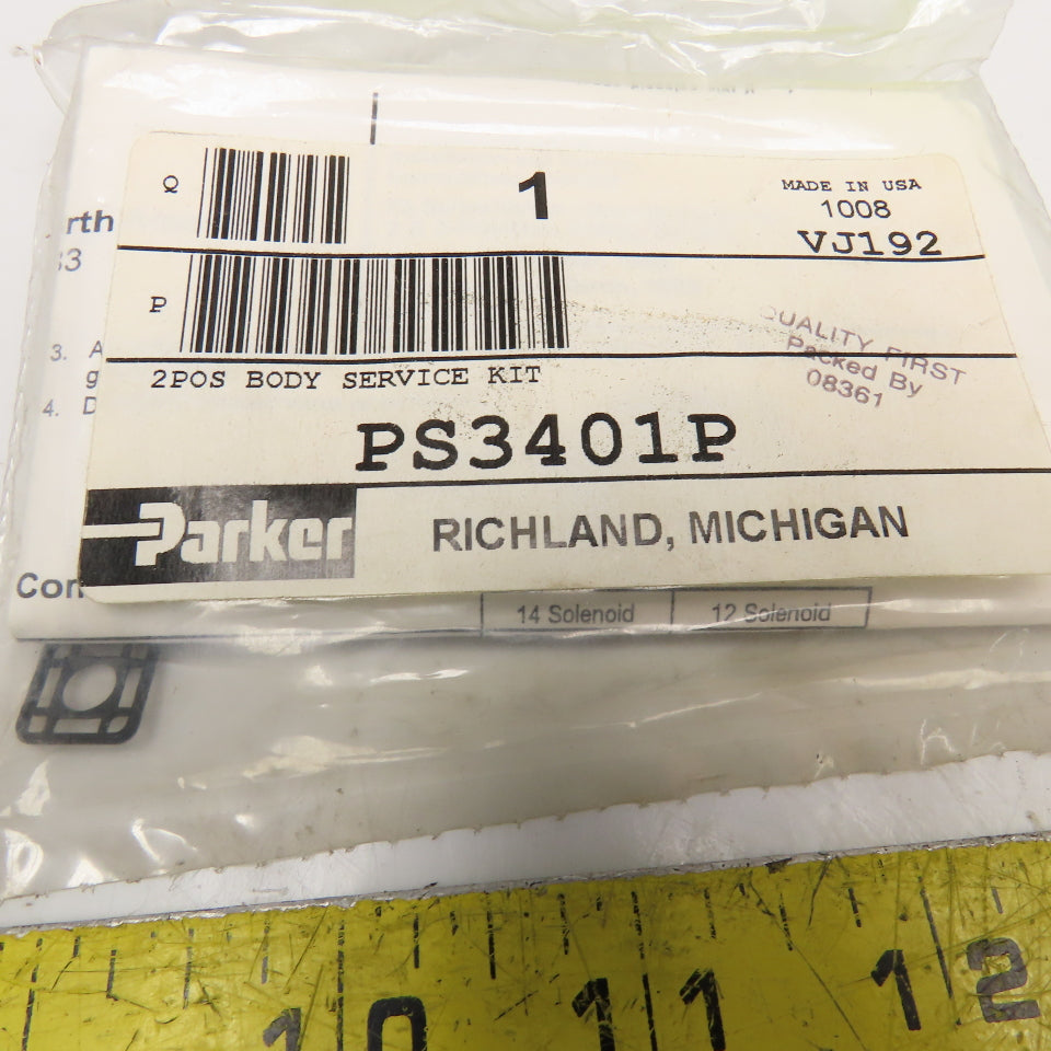 Parker PS3401P 2 Position Body Valve Service Kit