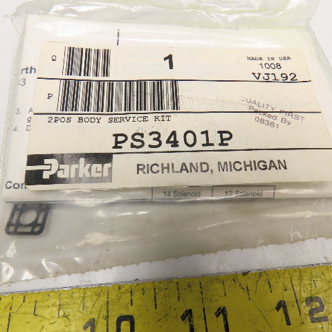 Parker PS3401P 2 Position Body Valve Service Kit