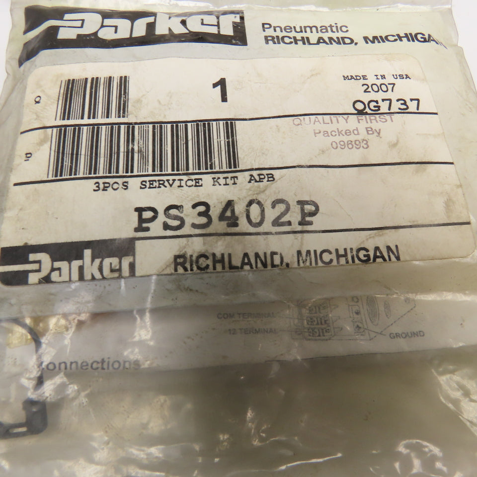 Parker PS3402P 3 Position Body Valve Service Kit