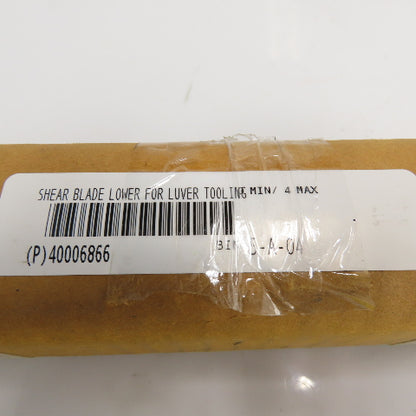 Lower Shear Blade For Luver Tooling 8-7/8"L x1-5/8"W x 1-1/2"H Lot Of 3