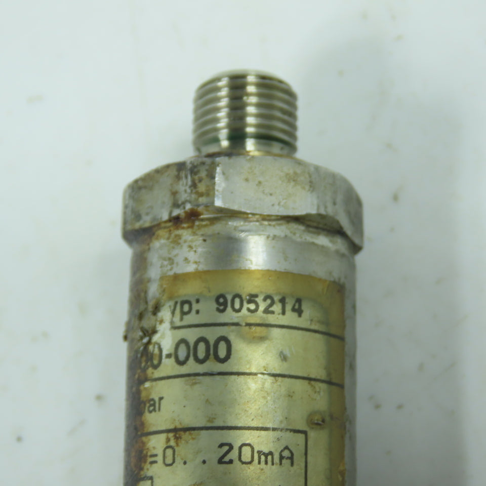 Hydac HAD 3745-E-400-000 905214 1/4" Pressure Transmitter 12-30 VDC 0-400 Bar