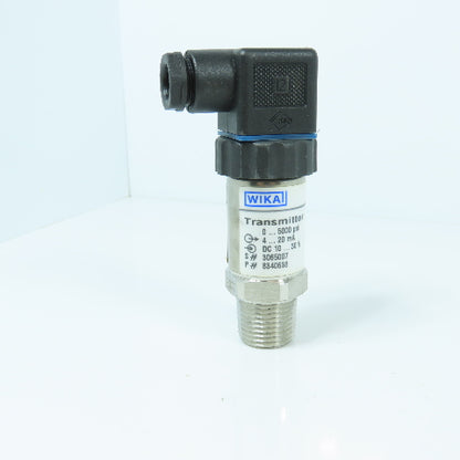 Wika 8340638 S-10 Pressure Transmitter 0-5000PSI 10-30V DC 4-20mA 1/2" NEW