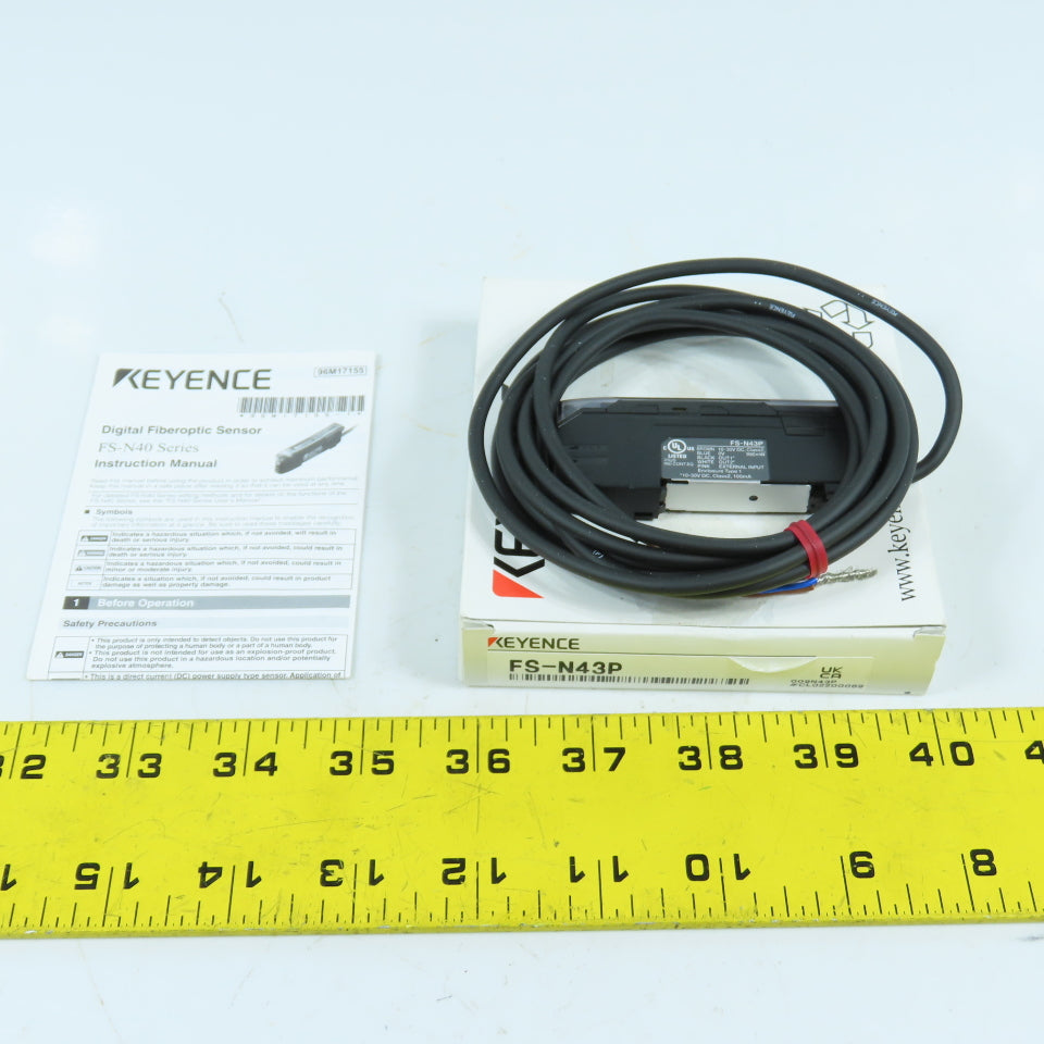 Keyence FS-N43P Digital Fiber Optic Sensor 12-24VDC NEW