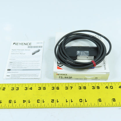 Keyence FS-N43P Digital Fiber Optic Sensor 12-24VDC NEW