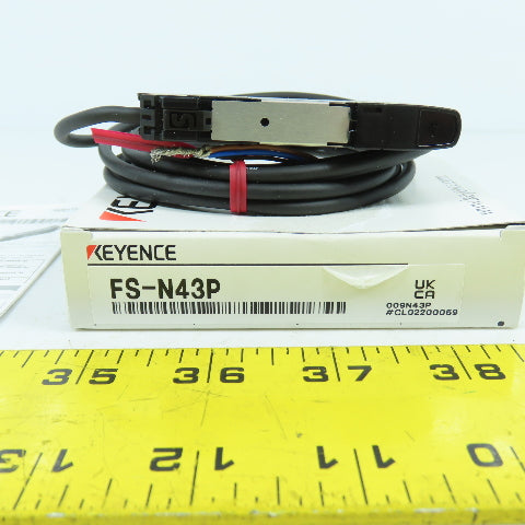 Keyence FS-N43P Digital Fiber Optic Sensor 12-24VDC NEW
