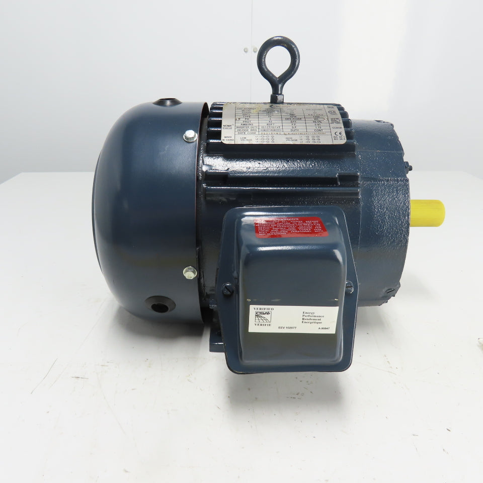 Century TE121 3HP AC Electric Motor 230/460V 3Ph 182T Frame