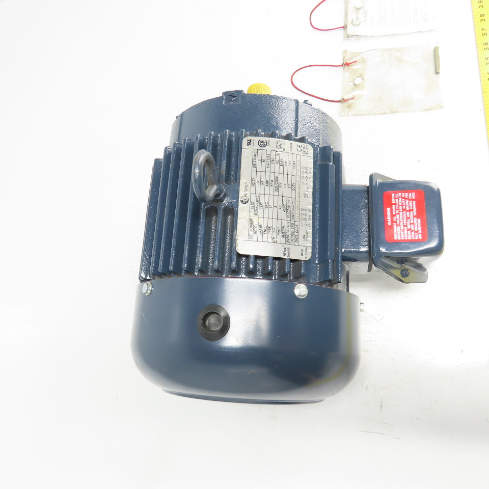 Century TE121 3HP AC Electric Motor 230/460V 3Ph 182T Frame
