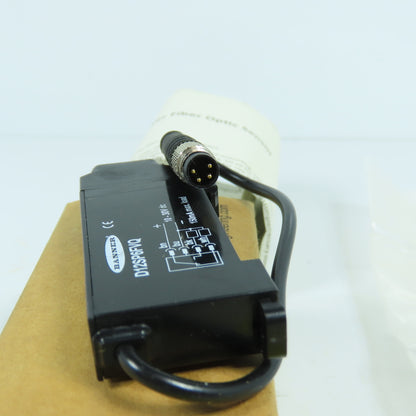 Banner 33715 D12SP6FVQ Glass Fiber Optic Sensor 10-30V DC NEW