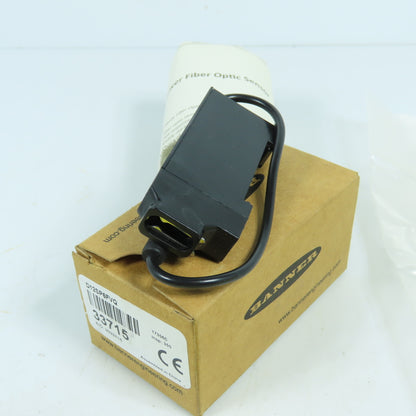 Banner 33715 D12SP6FVQ Glass Fiber Optic Sensor 10-30V DC NEW