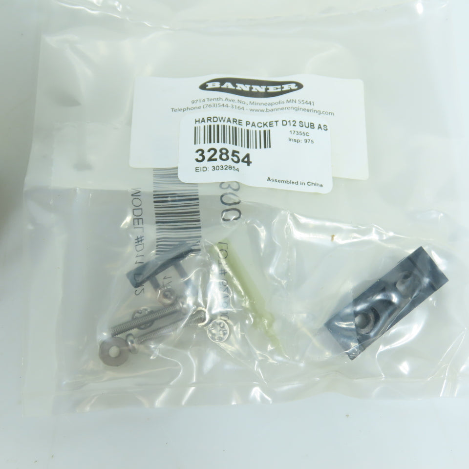 Banner 33715 D12SP6FVQ Glass Fiber Optic Sensor 10-30V DC NEW